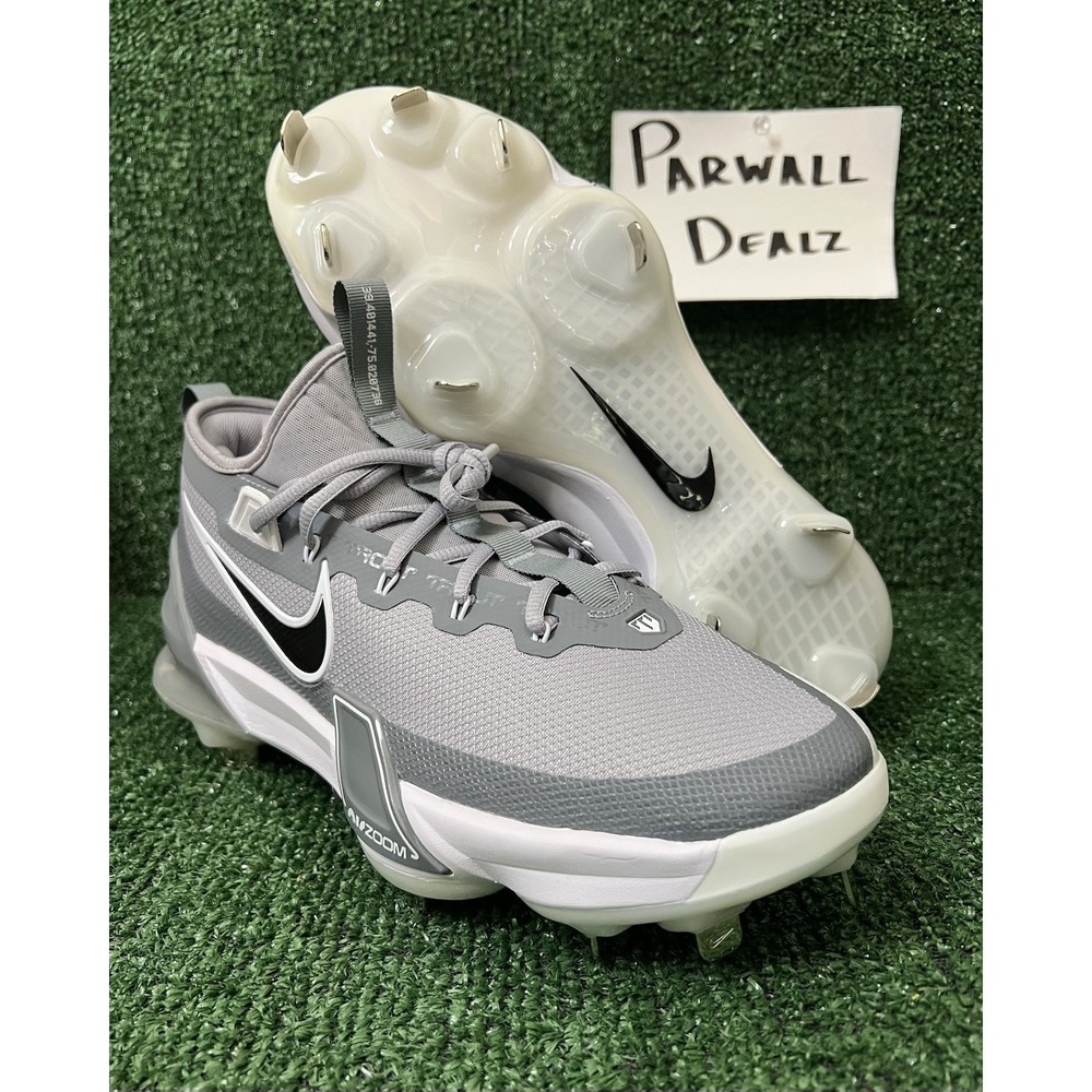 Nike Force Zoom Trout 9 Elite Baseball Cleats Gray White Men's 10 FB2906-002